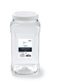 Mainstays 4-Quart Clear Plastic Canister with White Twist-Top Lid (1 Each) 5.83" x 5.16" x 10.20"